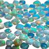 5MM Ethiopian Opal,20Pcs Cabochon AAA Quality Ethiopian Opal,20Pcs SQUARE Cabochon Ethiopian Opal Cabochon Natural welo opal multi fire opal loose Gemstone For Jewelry Making view 1
