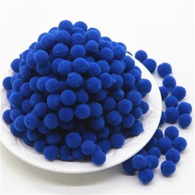 GIOTEL 300pcs 10mm Pompom Ball for DIY Craft Supplies Materials (Color : 28 Blue, Size : 10mm 20g)