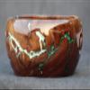 Handmade Wooden Yarn Bowl for Knitting Yarn Ball Holder - Lichtenberg Figure Yarn Bowl - Yarn Bowls with Holes Crochet Bowl Holder - Resin Yarn Storage Bowl 7" x 4" inches (Green & White) view 4