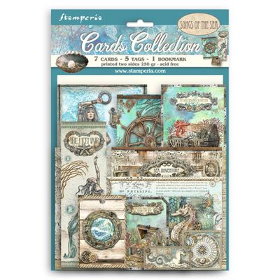 Stamperia International Cards Collection-Songs of The Sea, Various, Mixed