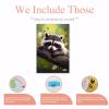 NSUAJOF Raccoon Diamond Painting Kits Flower Raccoon Full Round Drill Adults Beginners DIY 5D Art Painting for Interior Decoration Home Wall Decor Gifts 16x20 Inch view 3