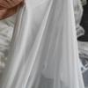 4-Way Stretch Net Fabric - Soft and Lightweight Mesh Fabric(90% Nylon, 10% Spandex)- Sheer Tulle Lace Fabric-for Wedding Dress,Party,DIY Supplies,Home Decor (White, 3 Yard pre Cut) view 3