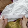 4-Way Stretch Net Fabric - Soft and Lightweight Mesh Fabric(90% Nylon, 10% Spandex)- Sheer Tulle Lace Fabric-for Wedding Dress,Party,DIY Supplies,Home Decor (White, 3 Yard pre Cut) view 4