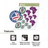 Desert Cactus Omega Psi Phi Sticker OPP Omega Man Divine 9 Multiple Size Sheet Decal Laptop Water Bottle Car (T1-3) view 3