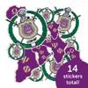 Desert Cactus Omega Psi Phi Sticker OPP Omega Man Divine 9 Multiple Size Sheet Decal Laptop Water Bottle Car (T1-3) view 4