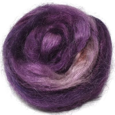 Hand Dyed FIRESTAR Nylon Fiber for Spinning, Blending, Felting and Doll Making. Trilobal Nylon Combed Top. Rum Radiance