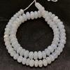 Natural White Opal rondelle Smooth Beads 6x9 18 inch Long String Jewelry Making Gemstone Beads for Necklace Bracelet view 3