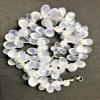 Natural ICE Quartz/Snow Quartz ZOYLA-Teardrop- Smooth Beads 6-8MM 12 inch Long String Jewelry Making Gemstone Beads for Necklace Bracelet view 2