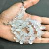 Natural ICE Quartz/Snow Quartz ZOYLA-Teardrop- Smooth Beads 6-8MM 12 inch Long String Jewelry Making Gemstone Beads for Necklace Bracelet view 3