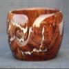 Handmade Wooden Yarn Bowl, Lichtenberg Figure/Wooden Large Yarn Bowl for Knitting, Yarn Bowl with Crochet Hook with Free Crochet Hook (Medium) view 1