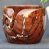 Handmade Wooden Yarn Bowl, Lichtenberg Figure/Wooden Large Yarn Bowl for Knitting, Yarn Bowl with Crochet Hook with Free Crochet Hook (Medium) view 2