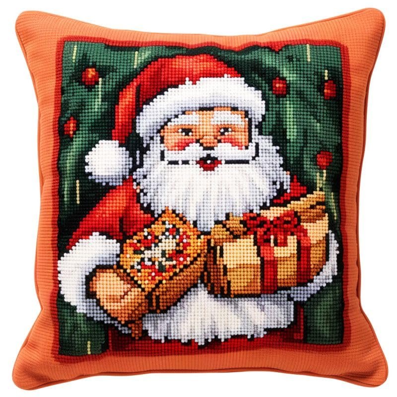 Latch Hook Pillowcase Kits Christma Latch Hook kit Pillow Cover Throw Pillow Embroidery Craft Kits for Beginner DIY Latch Hook Rug Kit with Printed Canvas Hobby & Craft 43x43cm(108)