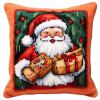 Latch Hook Pillowcase Kits Christma Latch Hook kit Pillow Cover Throw Pillow Embroidery Craft Kits for Beginner DIY Latch Hook Rug Kit with Printed Canvas Hobby & Craft 43x43cm(108) view 1