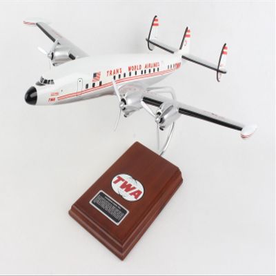 Scalecraft L-1049 Super Constellation TWA Trans World Airlines Desktop Display Airplane Model Scale: 1/72