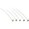 5 Hat Head Pins Sterling Silver Bali Ball Pin 25 Ga 2" view 1