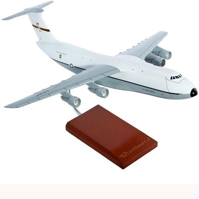 Lockheed C-5 C5 Galaxy USAF White-Gray Color Scheme Desktop Display Airplane Model Scale: 1/150