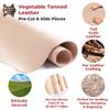 ELW 9-10 oz (3.6-4mm) Thickness Weight 10"x24" Vegetable Tanned Leather Cowhide Grade AB Full Grain Leather for Tooling, Carving, Engraving, Molding, Embossing, Stamping, & Dyeing view 4