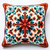 Latch Hook Pillowcase Kits Mandala Flower Latch Hook kit Pillow Cover Throw Pillow Embroidery Craft Kits for Beginner DIY Latch Hook Rug Kit with Printed Canvas Hobby & Craft 43x43cm(08) view 1