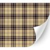 HTV4U Plaid & Checker Box Heat Transfer Vinyl (Beige Chocolate Tartan, 18.5" x 1 Yard) - Printed Iron on Vinyl, Heat Press Transfer Paper for T-Shirt, Fabric, DIY Craft, view 1
