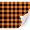 HTV4U Plaid & Checker Box Heat Transfer Vinyl (Buffalo Plaid Orange, 13.5" x 1 Yard) - Printed Patterned Heat Press Paper, Iron on Vinyl, Graphic Design for T-Shirt, Fabric, DIY Craft Projects view 1