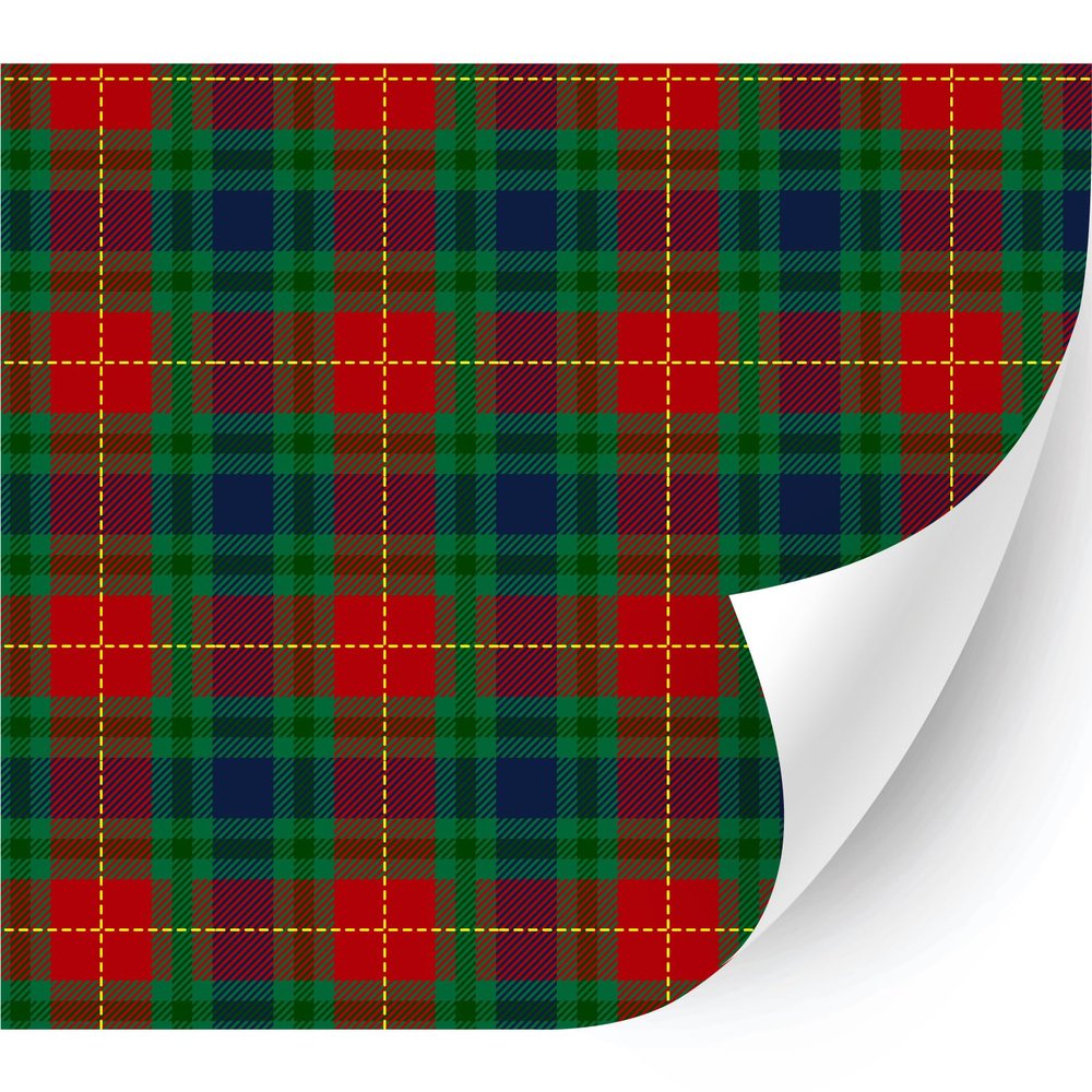 HTV4U Plaid & Checker Box Heat Transfer Vinyl (Christams Tartan, 18.5" x 3 Yards) - Printed Patterned Heat Press Paper, Iron on Vinyl, Graphic Design for T-Shirt, Fabric, DIY Craft Projects