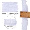 GORGECRAFT 12.5 Yards White Double Layers Organza Lace Ribbon Pleated Satin Lace Edge Trim 1 Inch Wide Ruffle Chiffon Edging Trimmings Tulle Fabric for Cloth Applique Embellishment DIY Sewing Crafts view 2