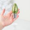 Factory Direct Craft Glittered Light Green Fake Light Bulb Stems Set of 6 for Christmas Tree Decorating and Floral Arrangement Accents view 4
