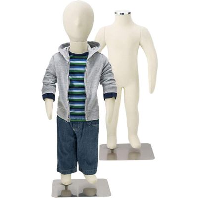 HDYZJQ Flexible Full Body Mannequin, 1-14 Years Old, Foam Styrofoam Sewing Manikin, for Kids Boys Girls Baby Toddlers Clothes Display(2 Years Old(78cm))