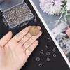 Beebeecraft 1 Box 300Pcs 2 Size Twisted Jump Rings Stainless Steel Open Single Loop Small Circle Frames Key Chain Links Connector Rings for Bracelet Necklace Jewelry Making 6.5/8mm view 3