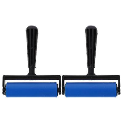 EXCEART 2pcs Plastic Art Printmaking Rollers Inking Tools for Crafts Scrapbooking and Stamping for Artists