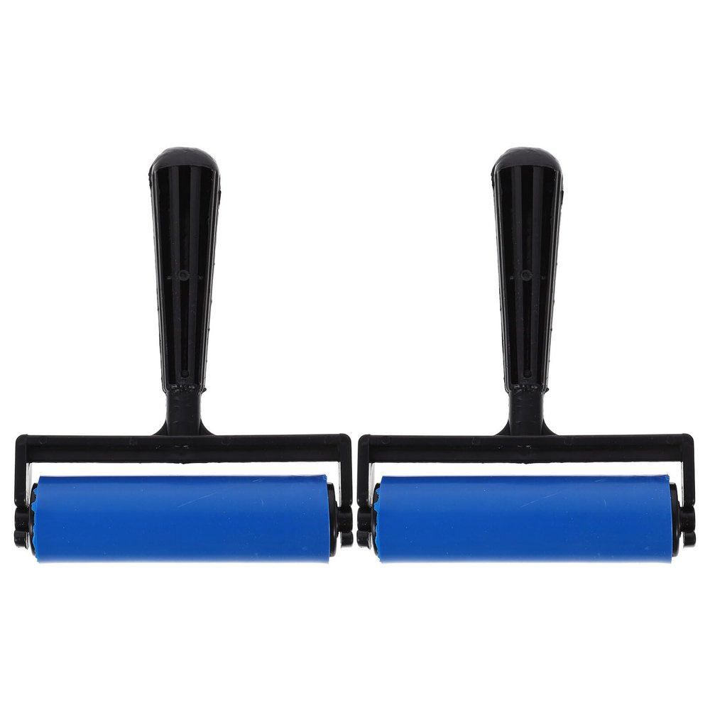 EXCEART 2pcs Plastic Art Printmaking Rollers Inking Tools for Crafts Scrapbooking and Stamping for Artists