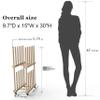 UNZERO Art Storage Rack - Canvas & Paper Storage Stand with Handle & Caster Wheels for Art Studios & Gallery view 2