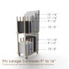 UNZERO Art Storage Rack - Canvas & Paper Storage Stand with Handle & Caster Wheels for Art Studios & Gallery view 3