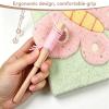Yarn Cutter Tool, Handcraft Wooden Hook Tool Latch Yarn Cutter DIY Latch Hook Tool for Tapestry Carpet Rug Making DIY Embroidery Crafts view 3