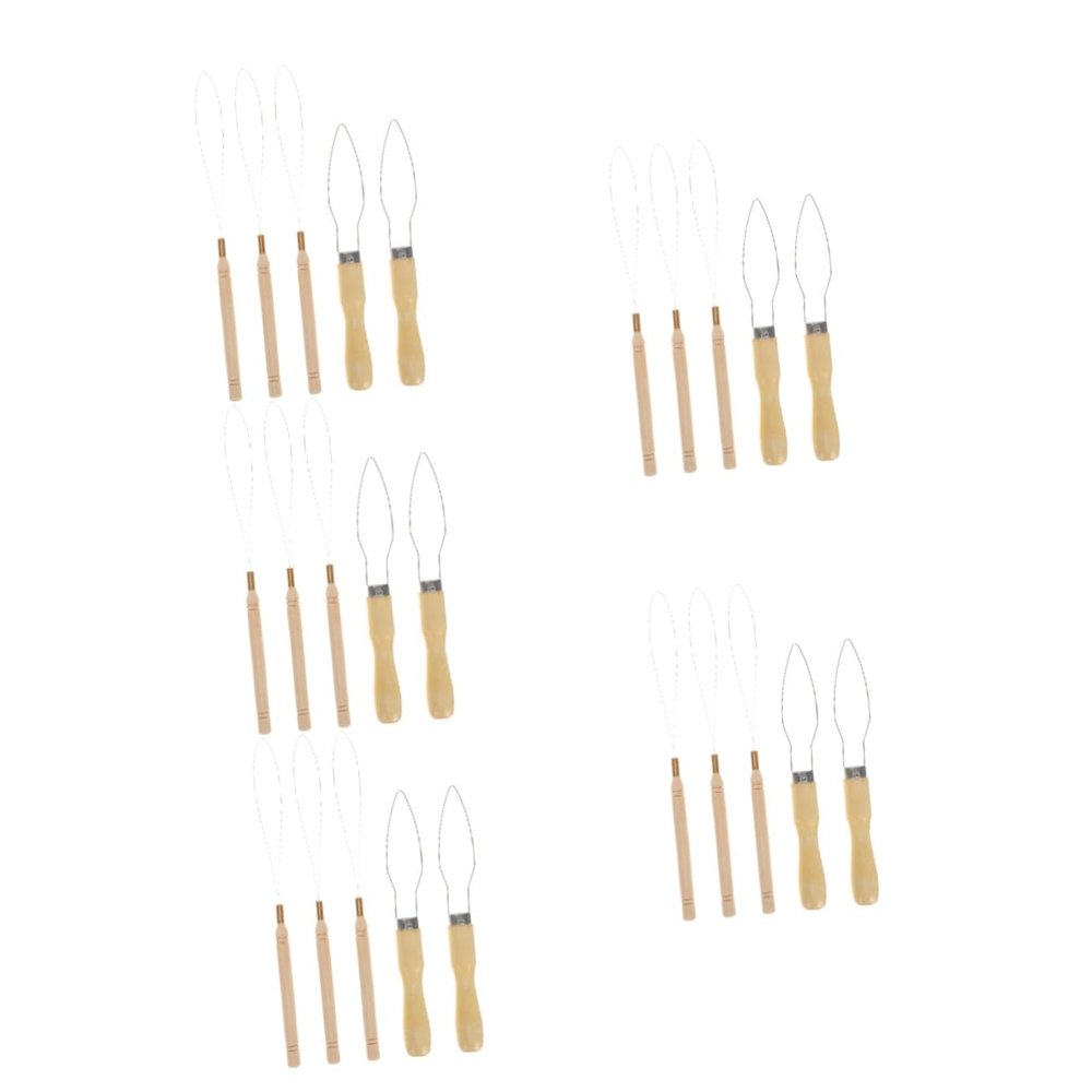 Beaupretty 25pcs Diy Bead Needles Bead Stringer Tool Effortless Needle Threading Threader for Hair