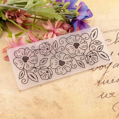 Stencils for Card Making,15x3cm Embossing Folder Plastic Template for Scrapbooking Craft Photo Album Card Holiday Handmade Decor Supplies Style 4