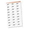 Workout Stitched Quarter Box Planner Stickers | L-432-B view 1