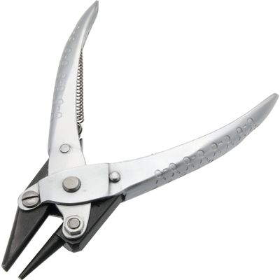 Jewelry Making Jewelers Tool Half Round and Concave Parallel Pliers w/Springs, Repair Wire Forming and Bending Tool