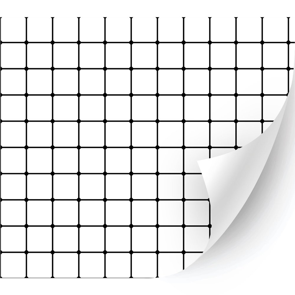 HTV4U Puff Plaid & Checker Box Patterned Heat Transfer Vinyl (White Tiles, 12" x 5 Yards) - 3D Printed, Heat Press Paper Film, Graphic Design Printed Patterns