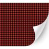 HTV4U Puff Plaid & Checker Box Patterned Heat Transfer Vinyl (Red Tablecloth, 20" x 1 Yard) - 3D Printed Iron Press Paper Film for T-Shirt view 1