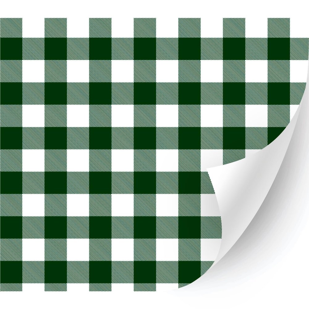 HTV4U Puff Plaid & Checker Box Patterned Heat Transfer Vinyl (Buffalo Plaid Hunter Green, 12" x 1 Yard) - 3D Printed, Iron on Vinyl, Heat Press Printed Patterns for T-Shirt, Hat, DIY