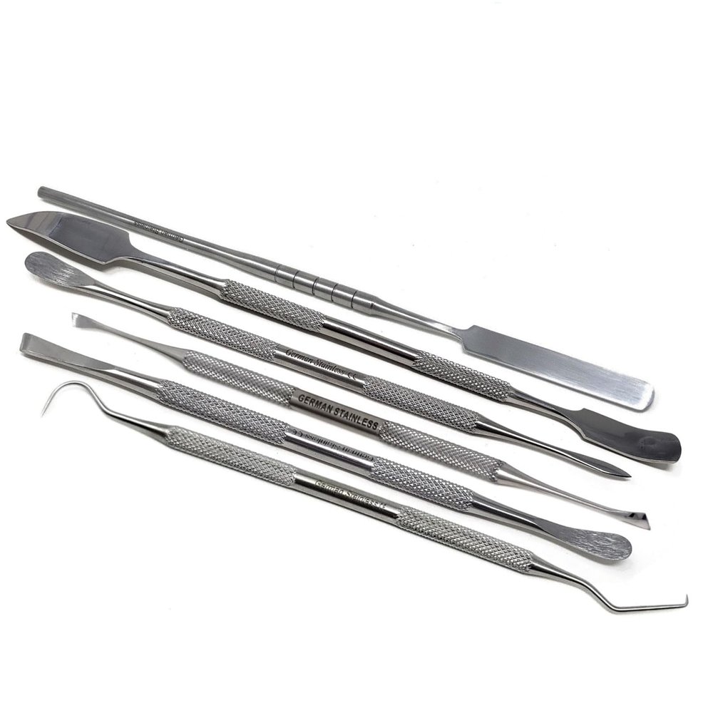A2Z 6pc Basic Cricut Maker & Vinyl Weeding Tool Kit, Stainless Steel Paper Craft Scrapbooking Tool for Silhouettes Cameos, Lettering Pokey Tools Hook Pick with Scraper Spatula DIY Crafting Hobby Set