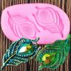 Soap Molds,6x3.5cm Peacock Feather Border Silicone Molds Cupcake Topper Fondant Cake Decorating Tools Resin Clay Jewelry Candy Chocolate Mold view 1
