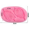Soap Molds,6x3.5cm Peacock Feather Border Silicone Molds Cupcake Topper Fondant Cake Decorating Tools Resin Clay Jewelry Candy Chocolate Mold view 2