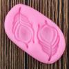 Soap Molds,6x3.5cm Peacock Feather Border Silicone Molds Cupcake Topper Fondant Cake Decorating Tools Resin Clay Jewelry Candy Chocolate Mold view 4