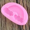 Soap Molds,4.7x2.9cm Rainbow Silicone Mold Baby Birthday Party Cake Decorating Tools Fondant Mold Chocolate Candy Gumpaste Molds Baking Molds view 4