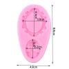 Soap Molds,Retro Frame Silicone Mold Mirror Fondant Cake Decorating Tools Chocolate Gumpaste Molds Kitchen Candy Resin Clay Molds 8.8x4.9cm view 2