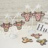 Craftdady 40Pcs Wood Cow Charms Earring Making Kit Sunflower Cattle Boho Pendants with Brass Jump Ring & Earring Hooks for Crafts DIY Keychain Jewelry Making Supplies view 4