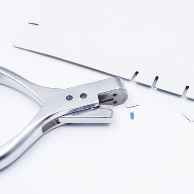 Home DIY Garment Seam Pattern Notcher Pro Designer Tailors Steel Sewing Pliers Punch Maker Pattern Hole Notches Punch Tools - (Color: Grey)
