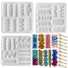 RESINWORLD Hair Clip Silicone Molds, Hairpin Molds for Epoxy Resin Casting, UV Resin Jewellery Accessories Making Tool view 1